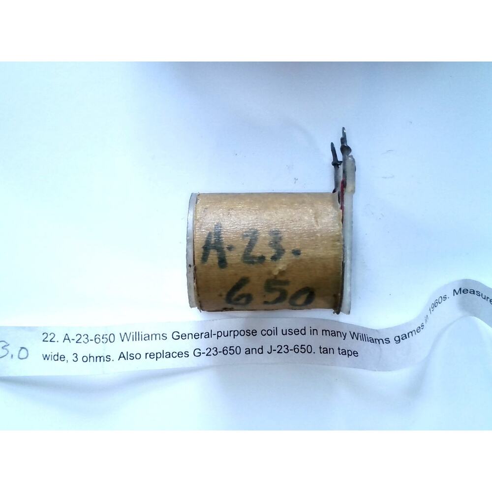 Williams A-23-650 Pinball Coil Replacement for G-23-650 and J-23-650 coils